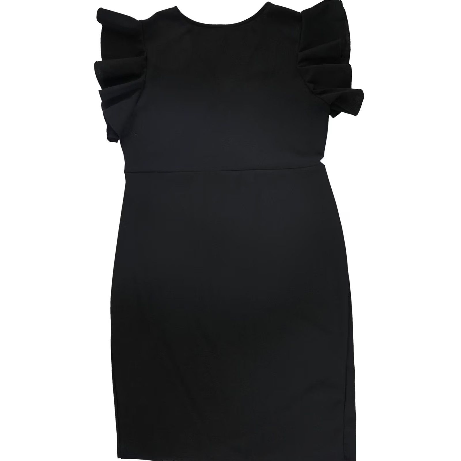 Vintage 24seven Womens Midi Dress, Black, Solid, Plus Size, 1X Size XL / US 12-14 / IT 48-50 - 2 Thumbnail