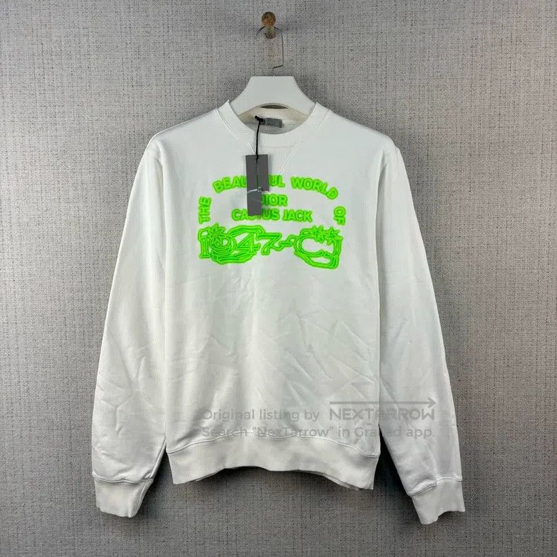 Dior Dior FW22 Logo letter round neck long-sleeved sweatshirt Size US L / EU 52-54 / 3 - 1 Thumbnail