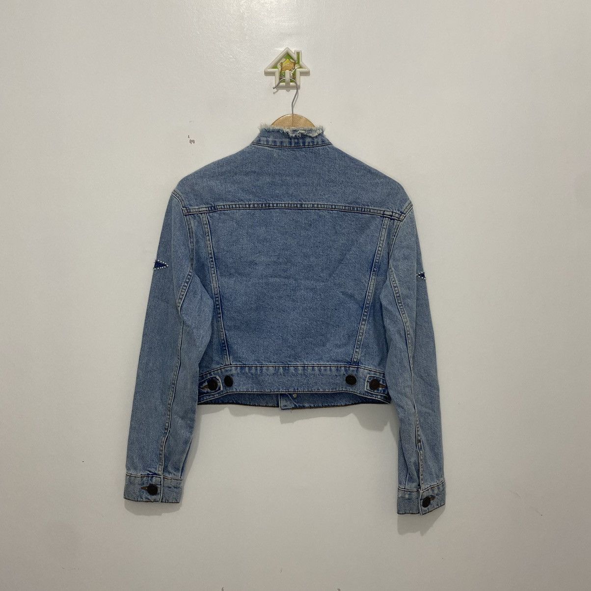 Sandro Sando Liverpool Short Star Denim Jacket Size XS / US 0-2 / IT 36-38 - 4 Thumbnail