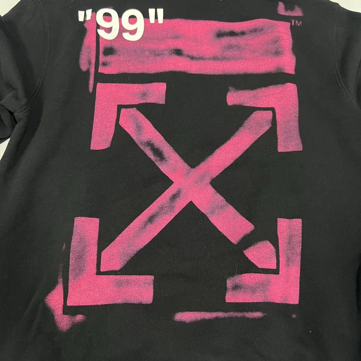 Off-White OFF-WHITE SS19 DIAG STENCIL HOODIE Size US S / EU 44-46 / 1 - 5 Thumbnail