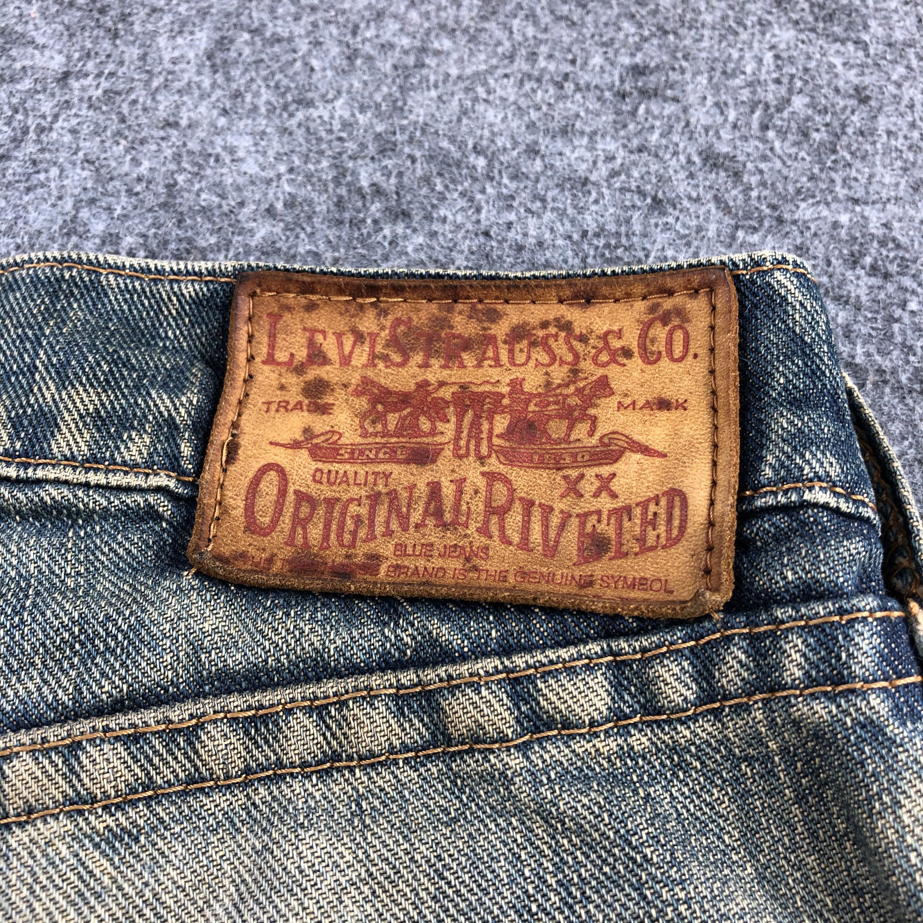 Levi's 90s Vintage Distress Levis Jeans-J1797 Size US 32 / EU 48 - 5 Thumbnail
