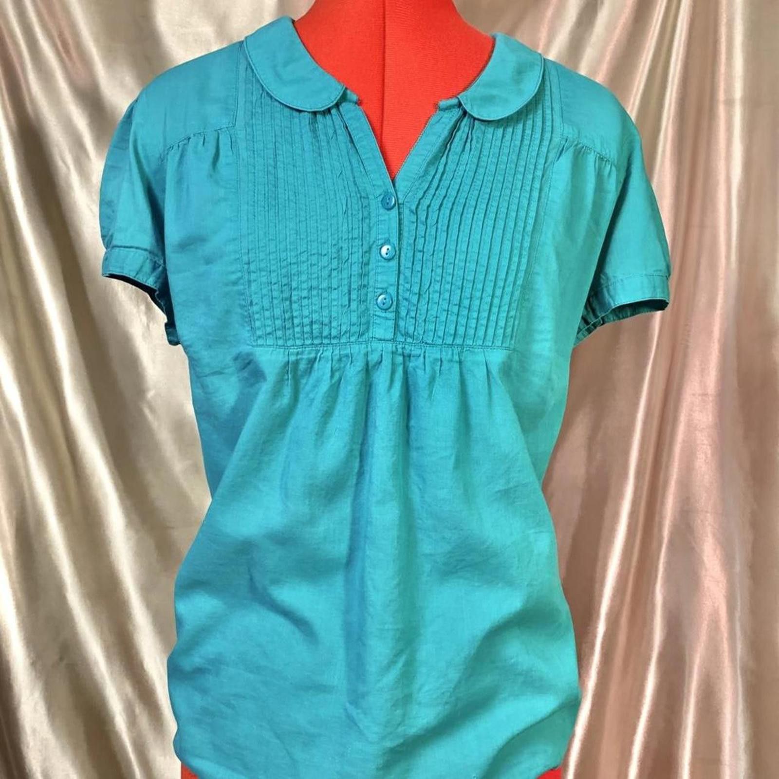 Other Retro prairie cottagecore blouse with buttoned cap sleeves! Size XL / US 12-14 / IT 48-50 - 1 Thumbnail