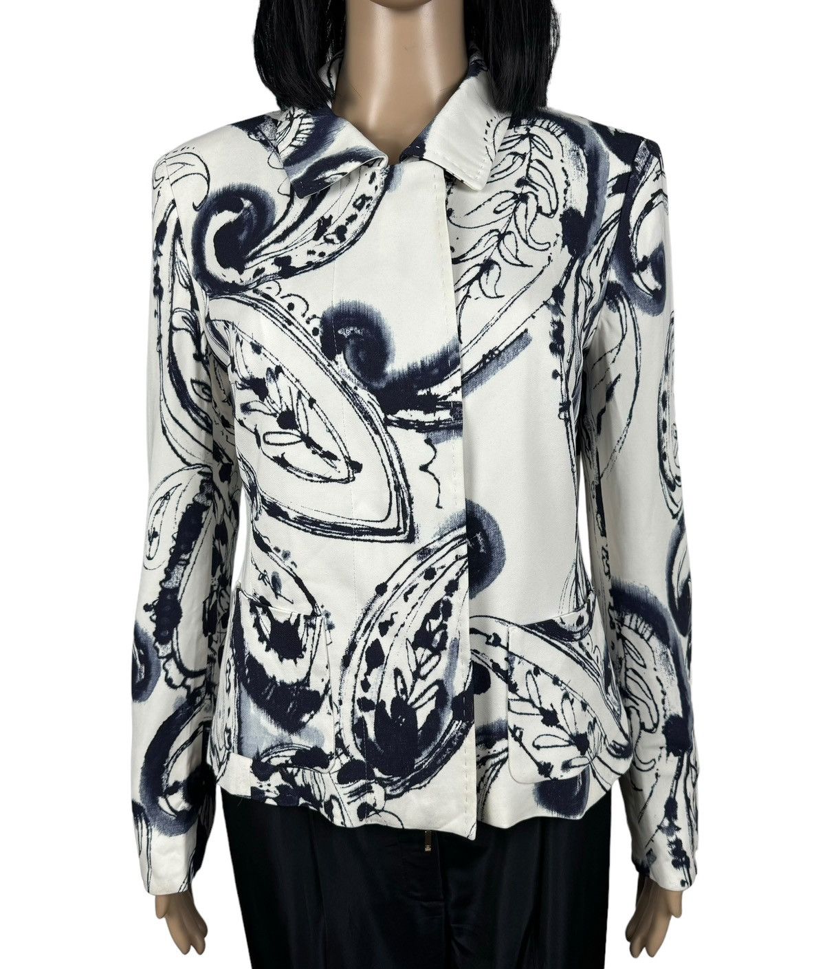 Escada Escada Printed Fair Isle Jacket Viscose size 38 Size S / US 4 / IT 40 - 3 Thumbnail