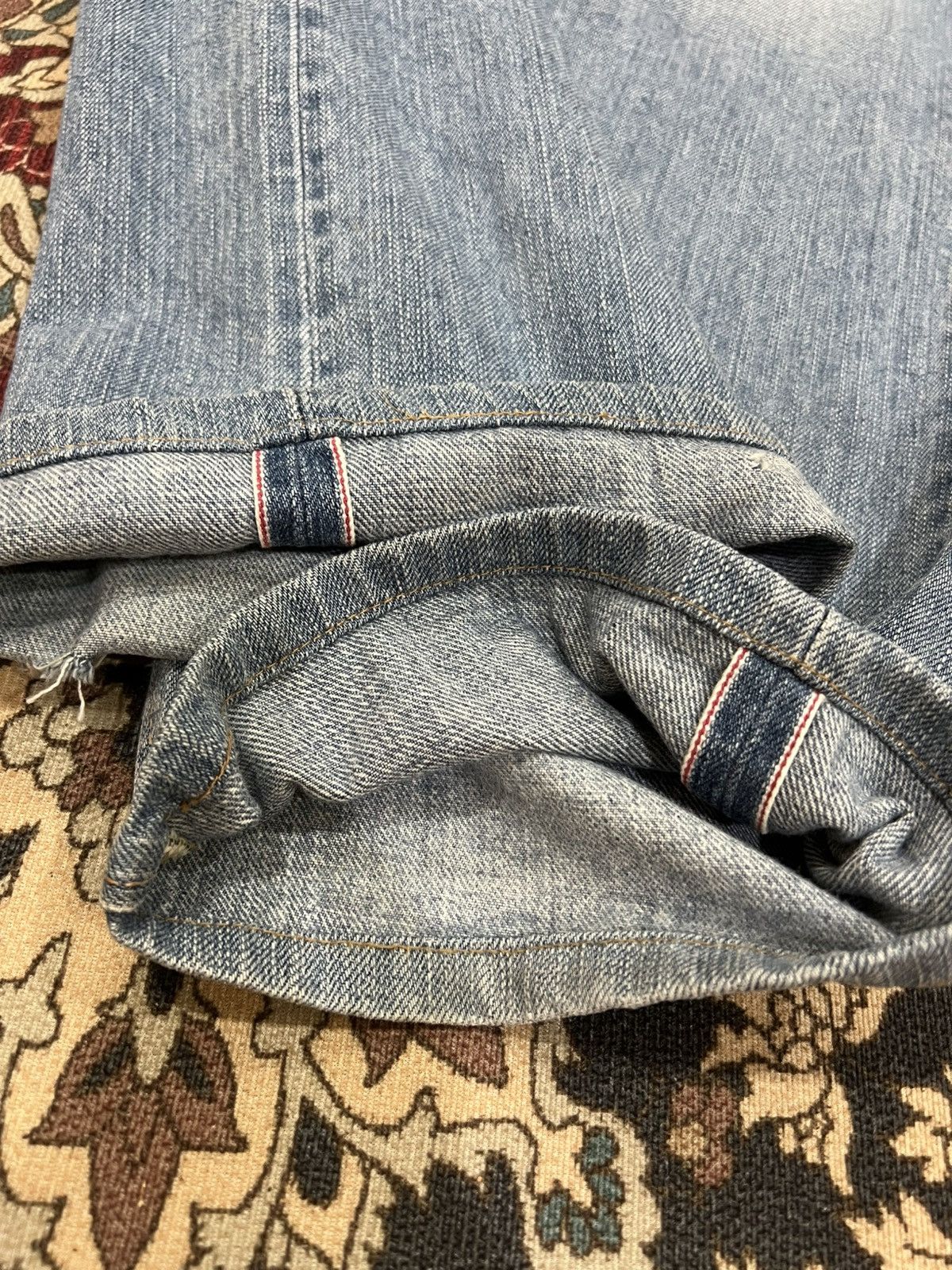 Edwin Vintage Edwin 505zx Selvedge Faded Jean Size US 31 - 6 Thumbnail