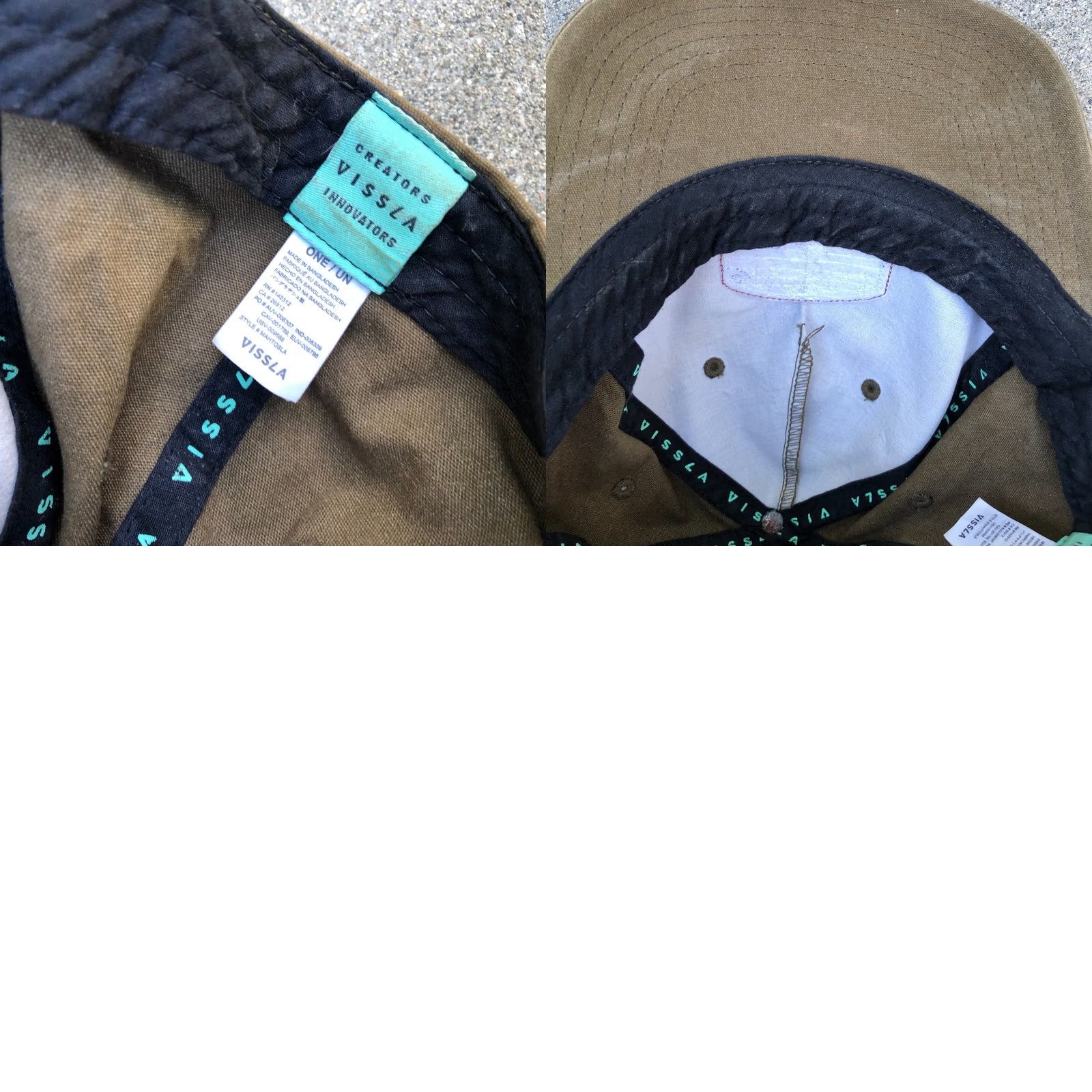 Vissla VISSLA Baseball Hat Men's One Size Adjustable Cap Brown Size ONE SIZE - 8 Thumbnail