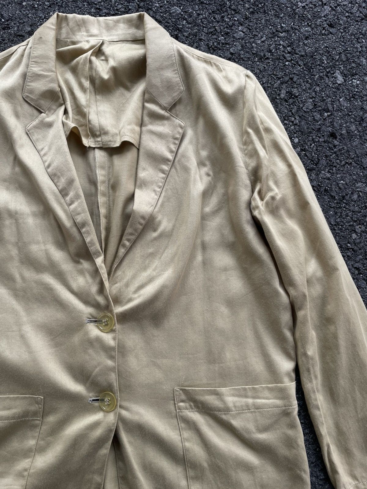 Celine Saint Celine | Vintage Thin Blazer Size S / US 4 / IT 40 - 2 Thumbnail