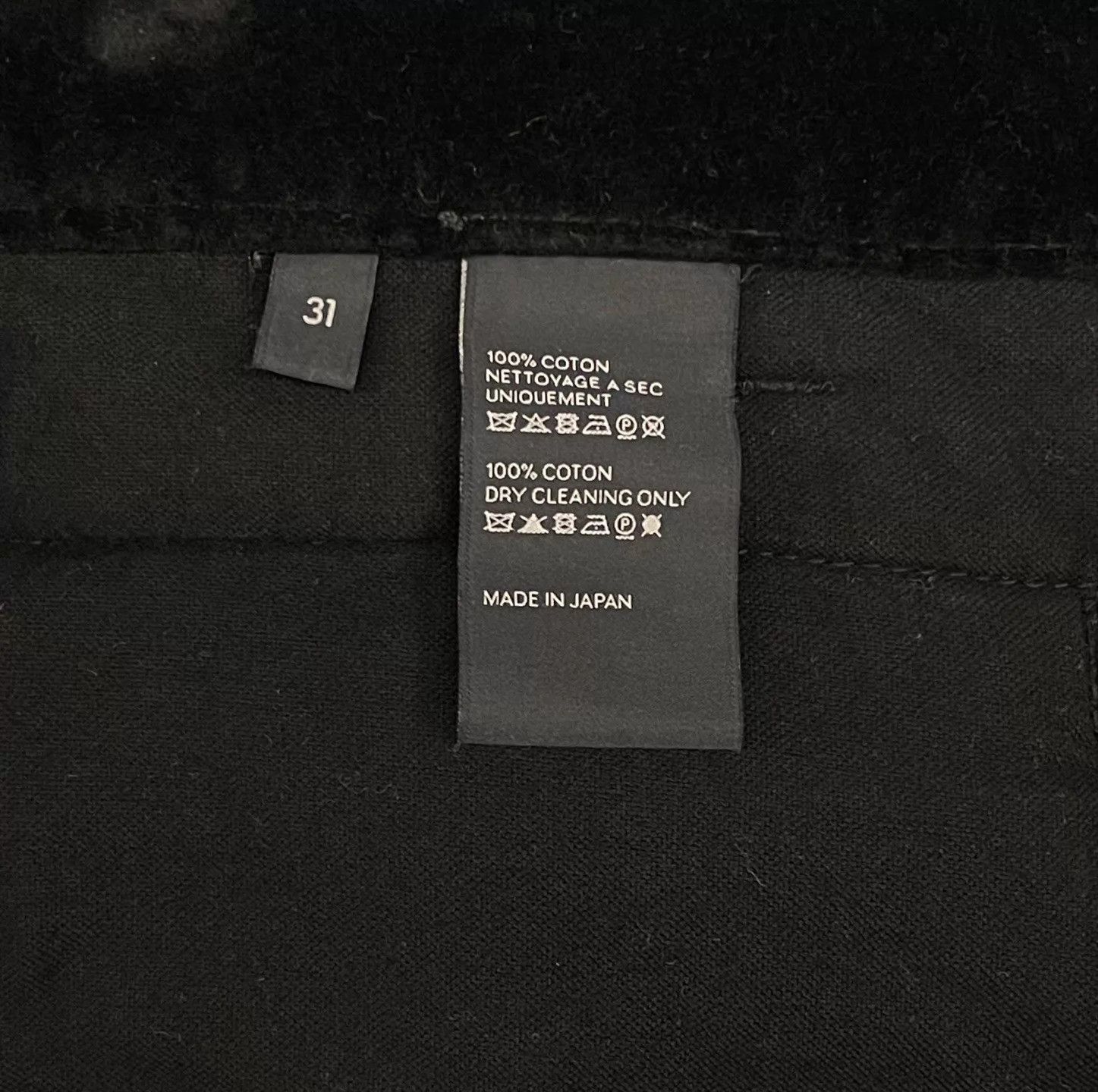 Celine CELINE mid-rise straight-leg velvet pants size 31 slim Size 31" - 5 Thumbnail