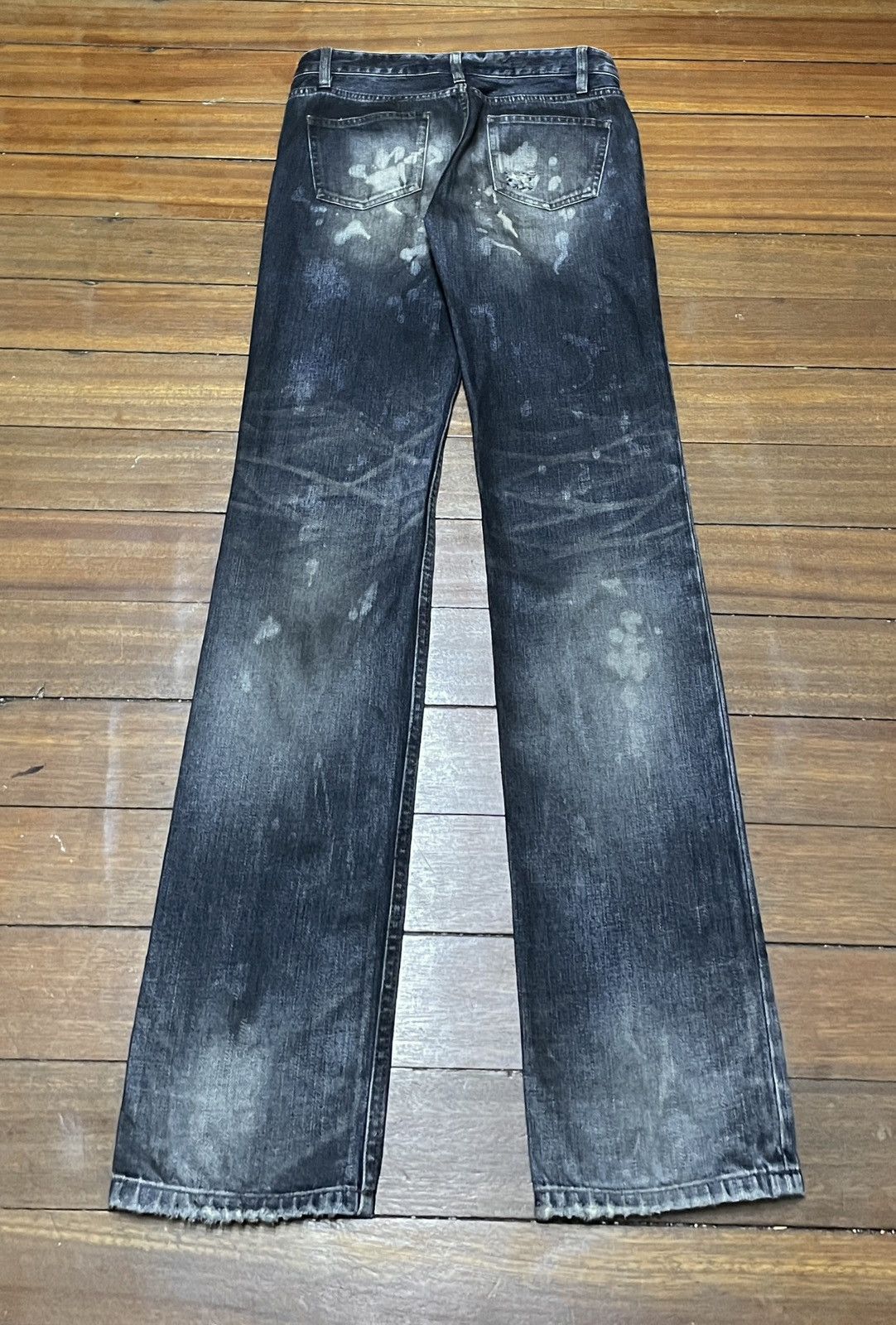 If Six Was Nine × Japanese Brand × Le Grande Bleu (L.G.B.) Rare Vintage Japanese Brand Masculo Painting Jeans 1990s Size US 29 - 2 Thumbnail