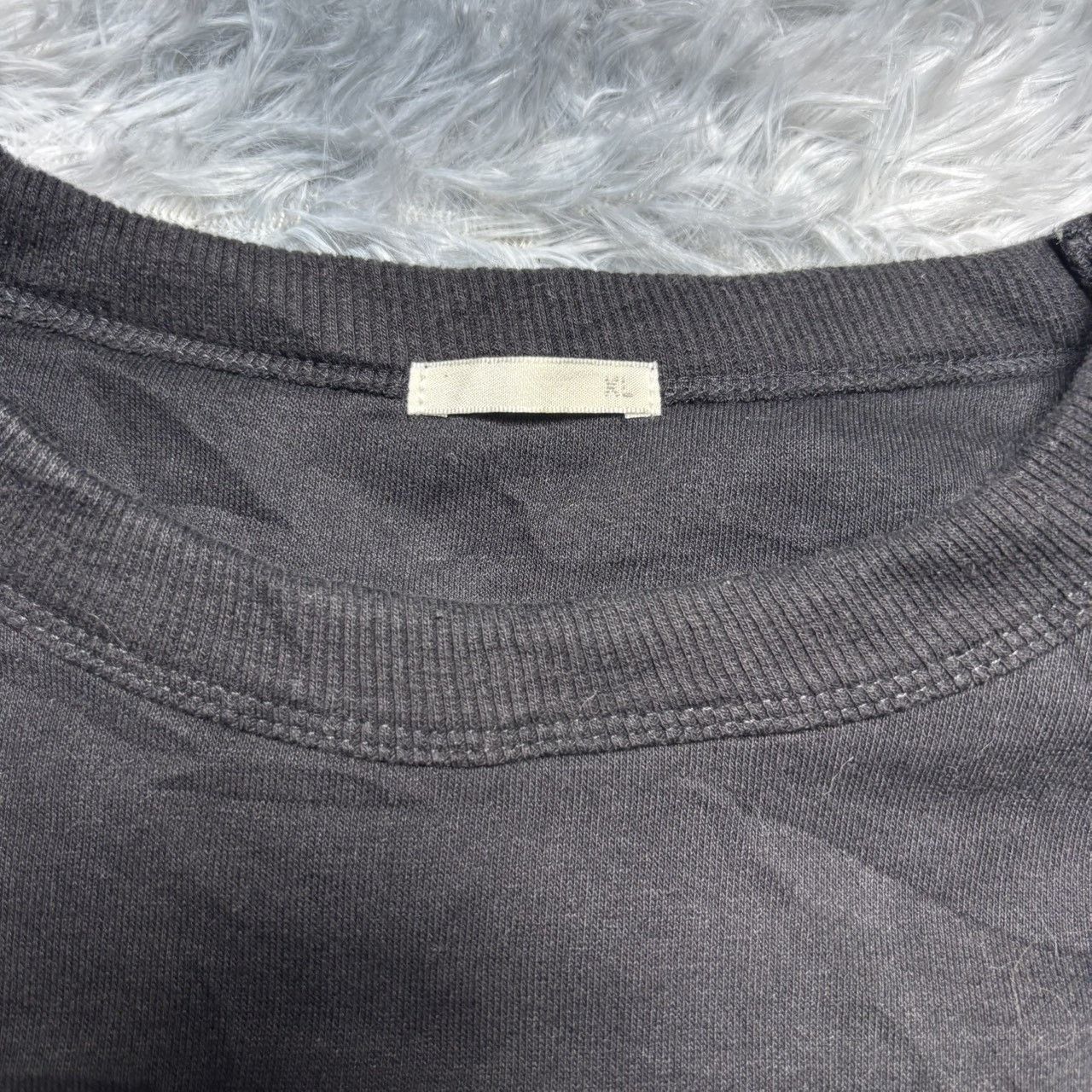 GU GU Oversized Long Sleeve Sweatshirt in Black - Size XL Size US XL / EU 56 / 4 - 2 Thumbnail