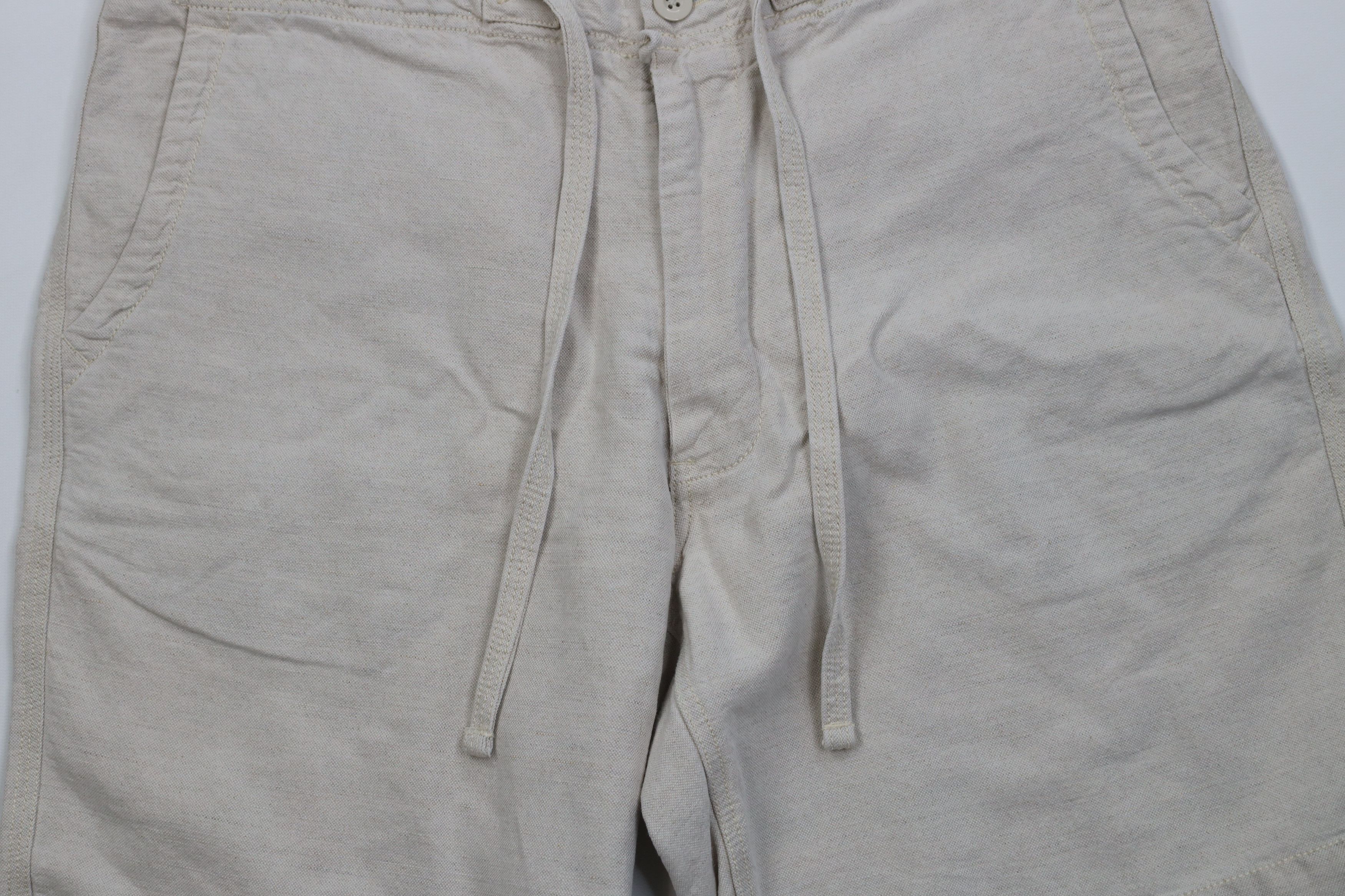 Gap Vintage Y2K 2005 Gap Above Knee Linen Shorts Beige Stone Tan Size US 34 / EU 50 - 3 Thumbnail