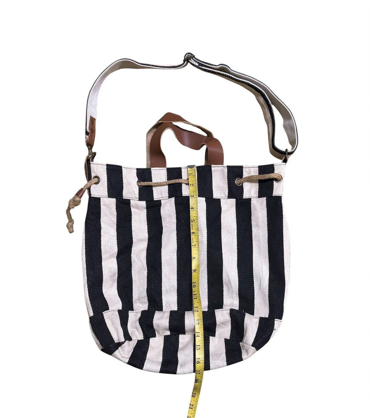 Japanese Brand Handmade Crossbody Leather Canvas Size ONE SIZE - 4 Thumbnail