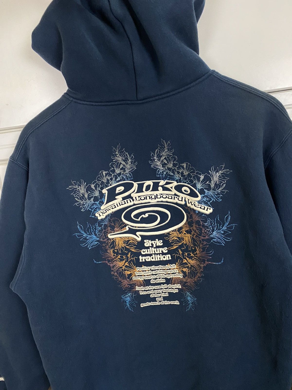 Vintage Vintage Piko Hawaii Surf Hoodies Size US L / EU 52-54 / 3 - 5 Thumbnail