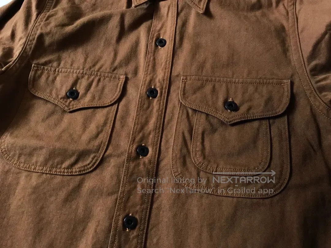 Rising Sun & Co. Rising Sun Brown Work Shirt XS. Size US XS / EU 42 / 0 - 3 Thumbnail