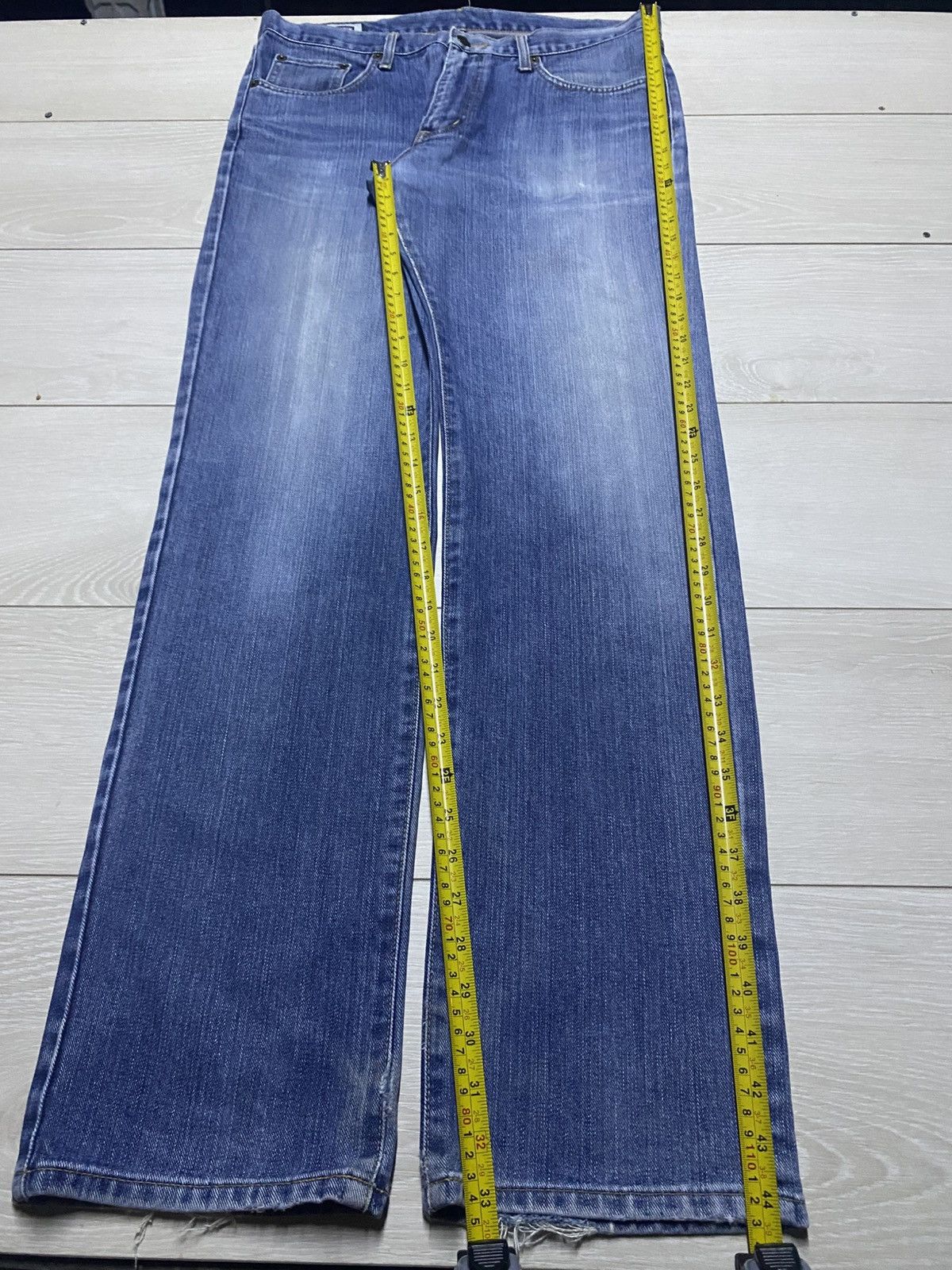 Edwin Vintage Edwin 402 Blue Wash Straight Jeans Size US 34 / EU 50 - 13 Thumbnail