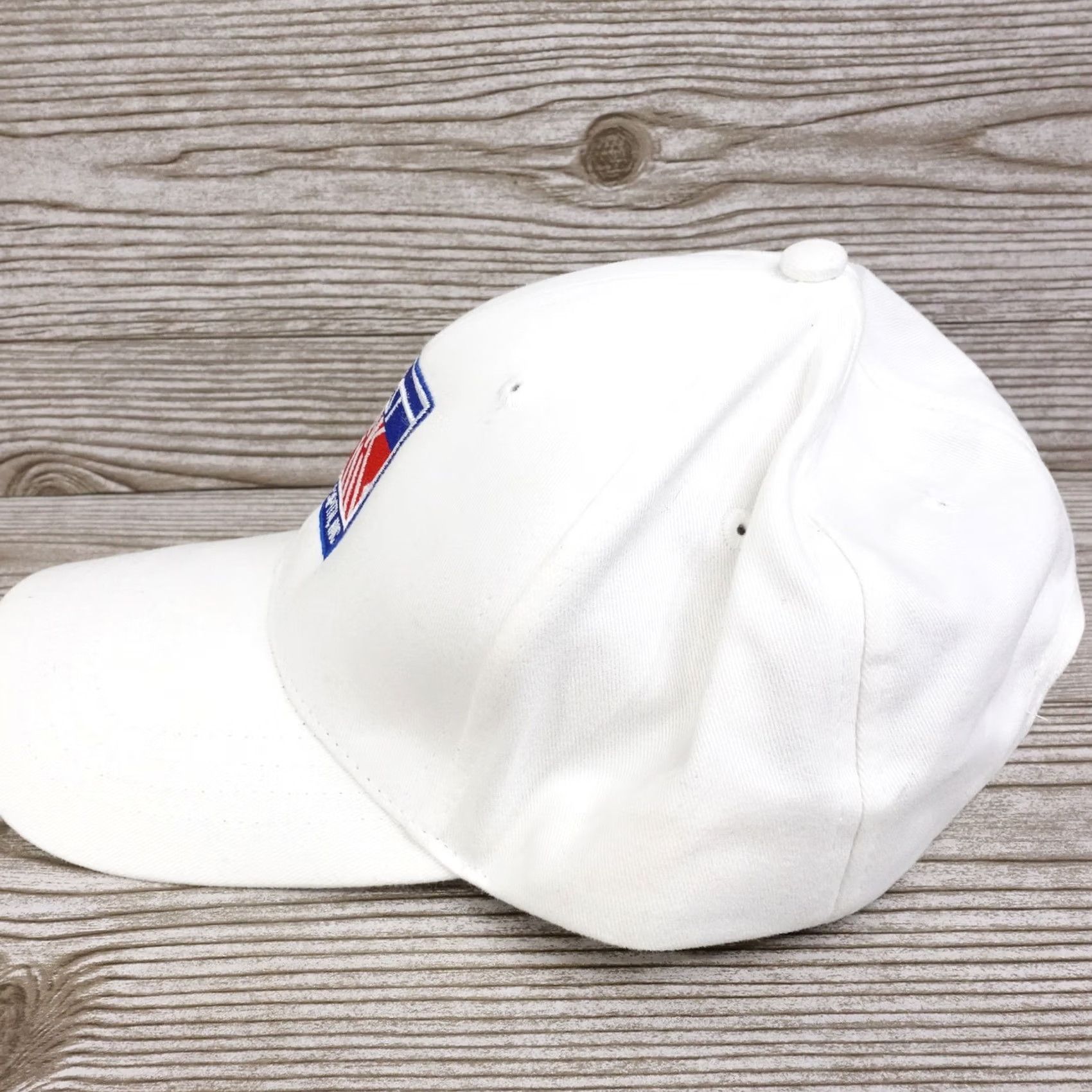 Vintage First Bank One Size White Adjustable Strapback Baseball Hat Cap Size ONE SIZE - 4 Thumbnail