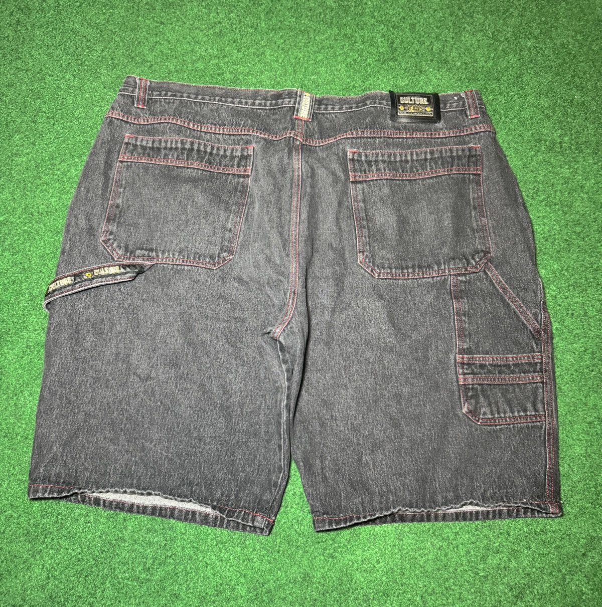 Ecko Unltd. × Southpole Y2K Culture Carpenter Baggy Jorts 52 Black Denim Shorts Size US 44 / EU 60 - 1 Thumbnail