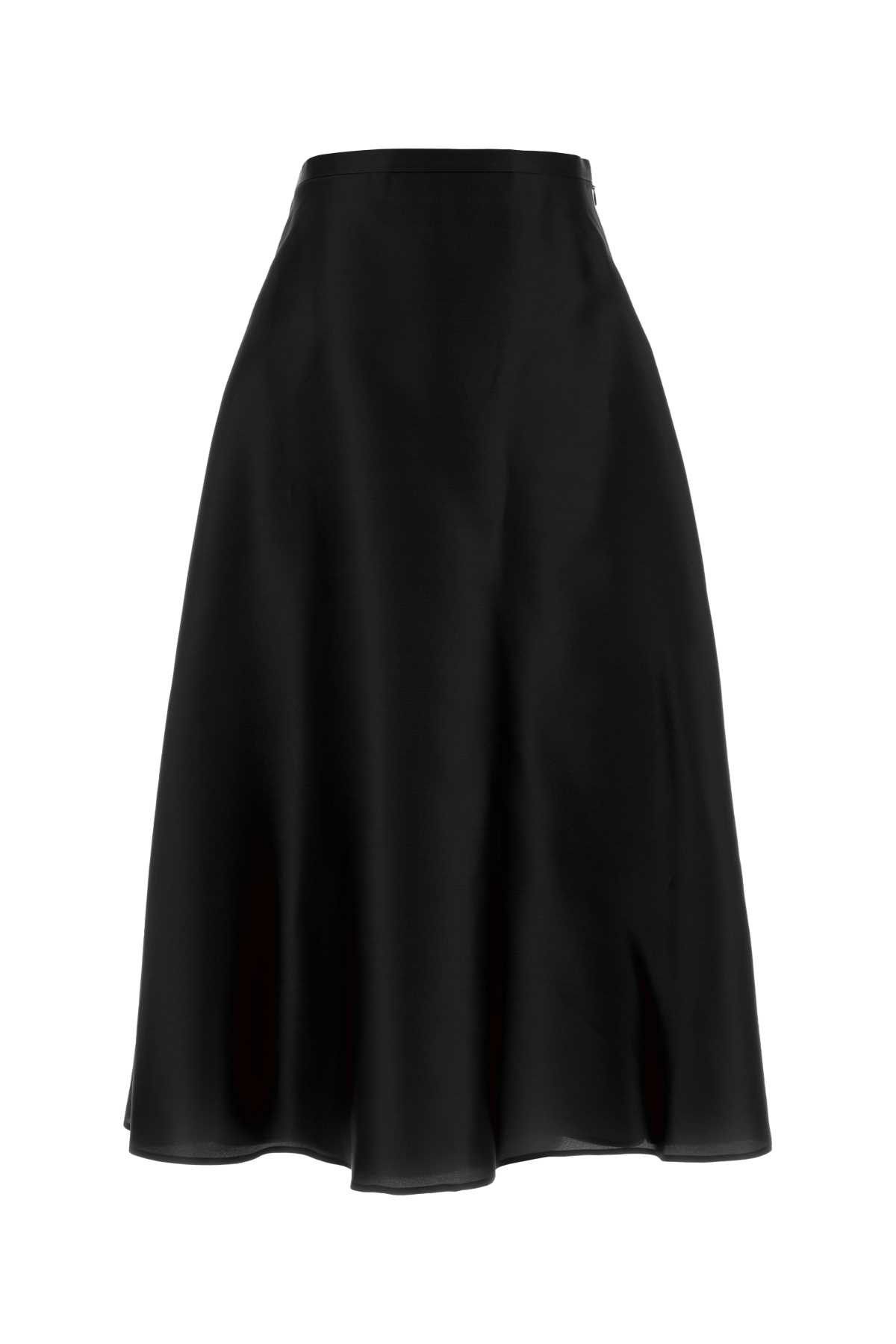 Alberta Ferretti Black Silk Skirt Size S / US 4 / IT 40 - 1 Thumbnail