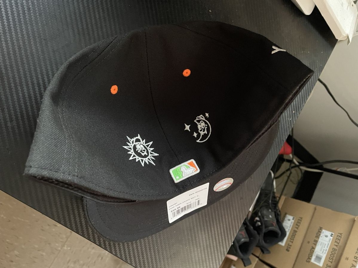 New Era New Era Feid Yankees Cap Black Green White Fitted Hat Size 8 Size ONE SIZE - 4 Thumbnail