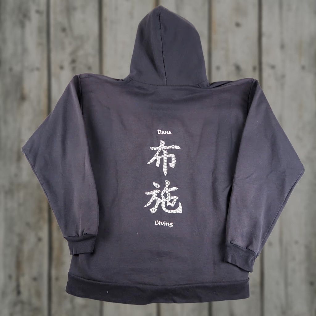Vintage VINTAGE Japanese Temple Faded Black Full Zip Hoodie Sweatshirt Size L Large Mens Hoodie Size US L / EU 52-54 / 3 - 1 Thumbnail