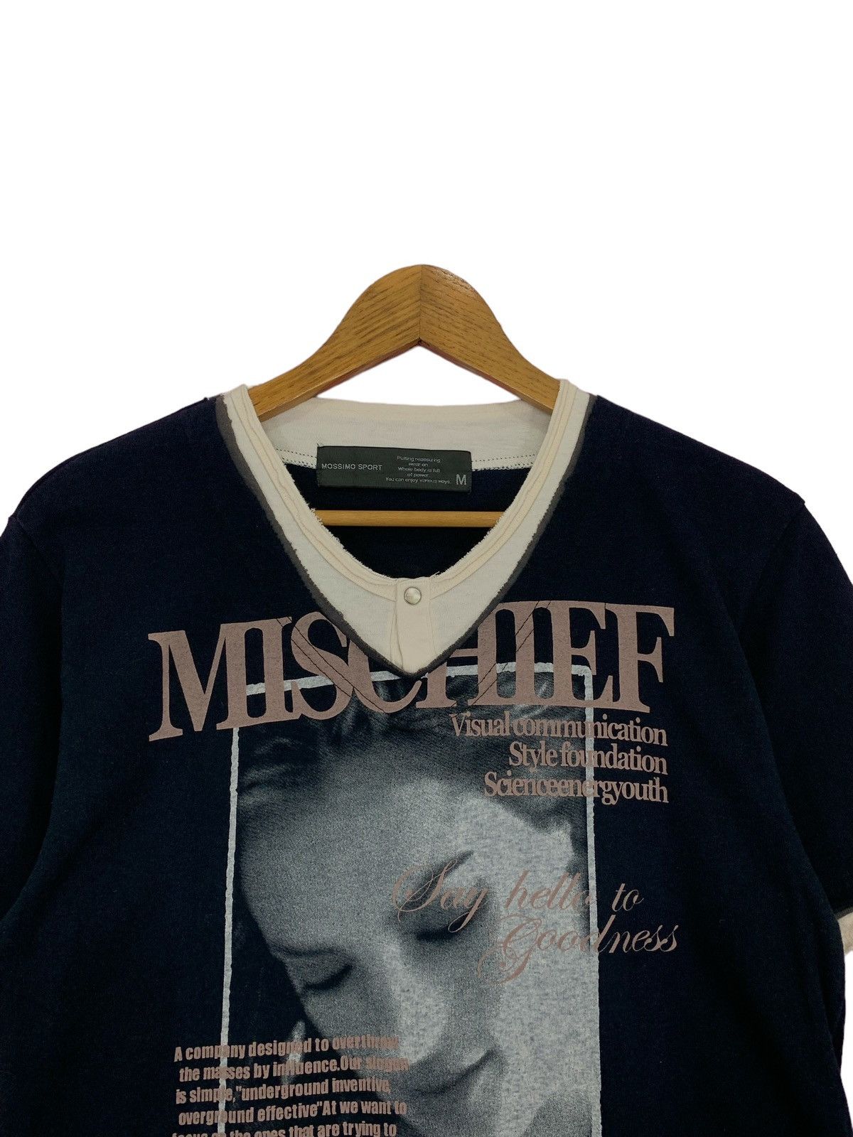 Beauty Beast Mossimo Mischief Girl Photo Poems Model Double Layer Tee Size US M / EU 48-50 / 2 - 6 Thumbnail