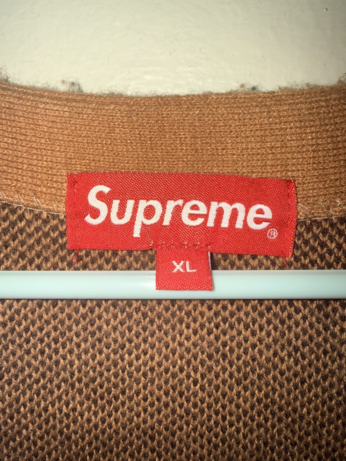 Supreme Supreme Brushed Checkerboard Cardigan Size US XL / EU 56 / 4 - 2 Thumbnail