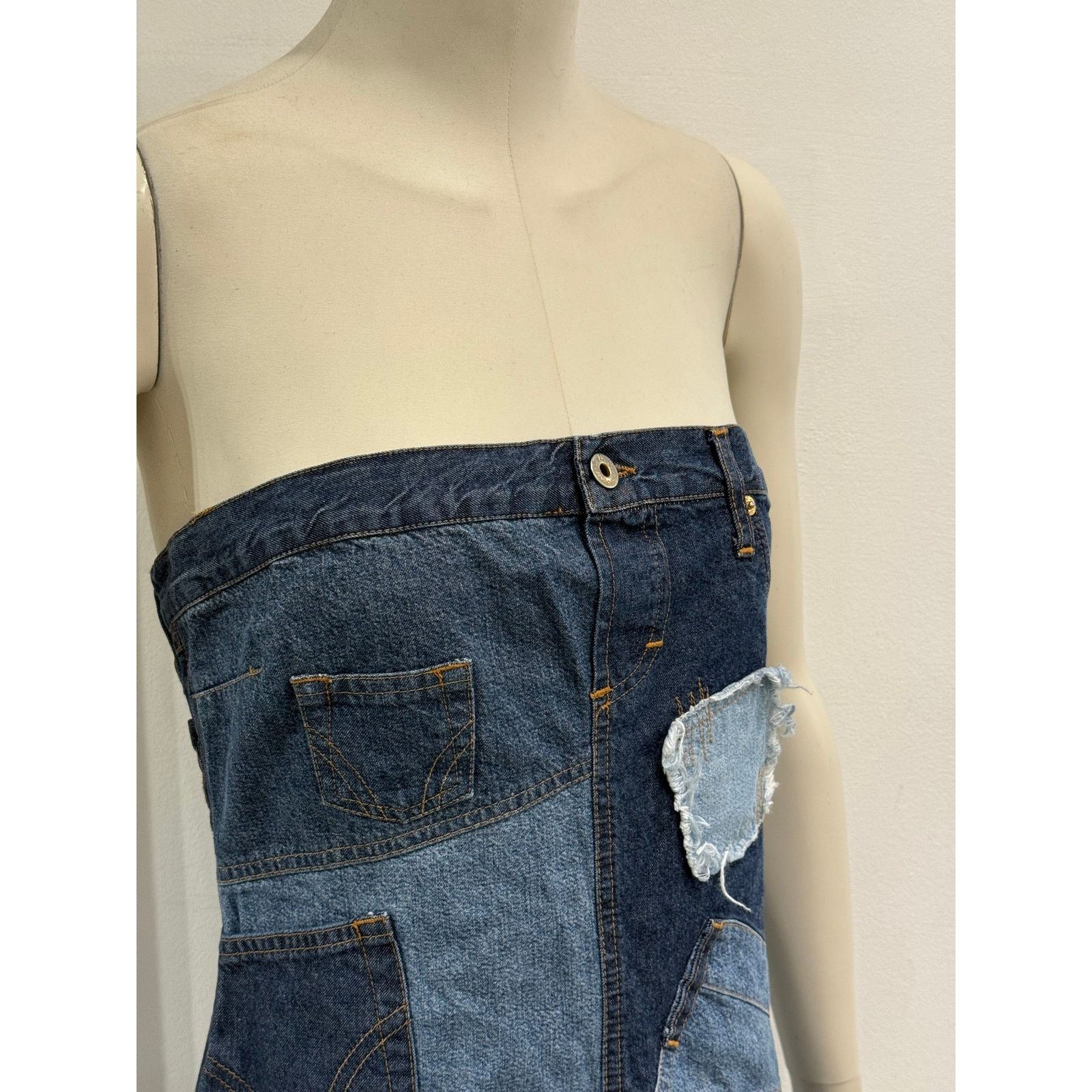 Dolce & Gabbana 2000s Dolce & Gabbana patchwork mini dress Size M / US 6-8 / IT 42-44 - 3 Thumbnail