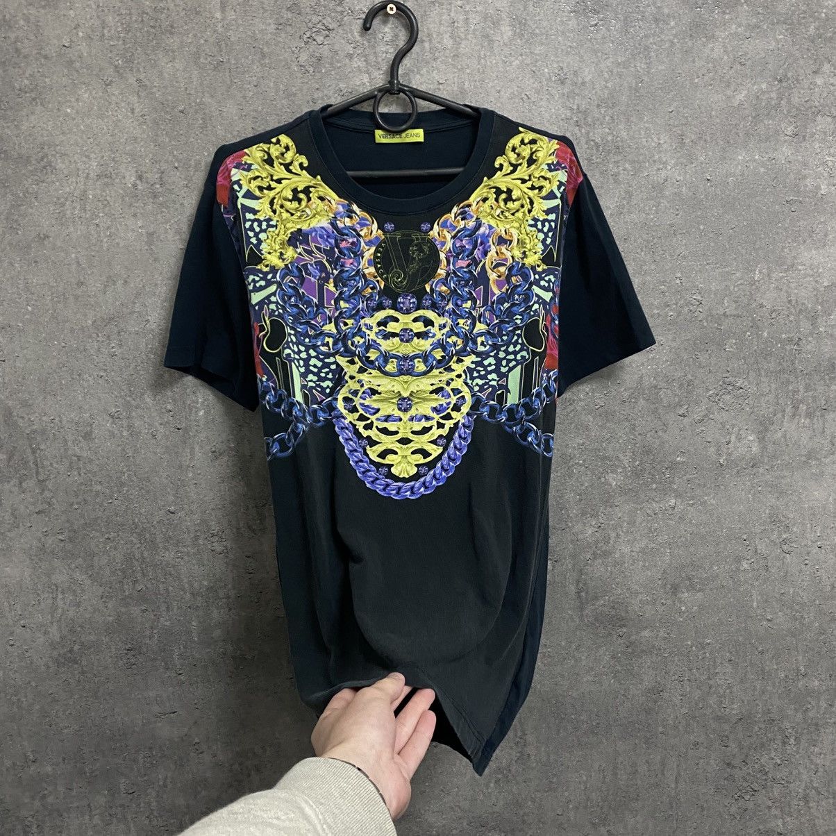 Versace Mens Vintage Versace T-shirt Big logo Tee luxury Size US S / EU 44-46 / 1 - 2 Thumbnail