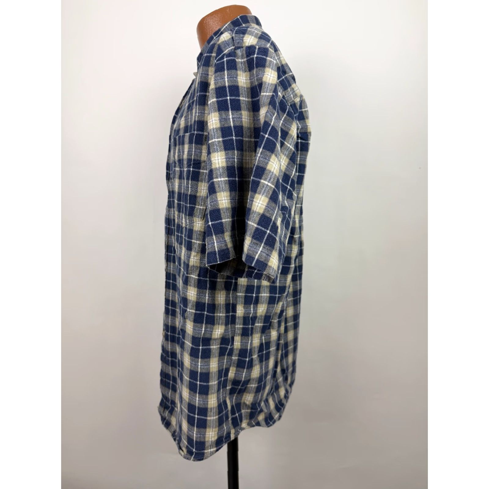 Vintage VINTAGE Northwest Territory 90s Plaid Button-Up Shirt Men Medium Blue Linen Blend Casual Grunge Size US M / EU 48-50 / 2 - 7 Thumbnail