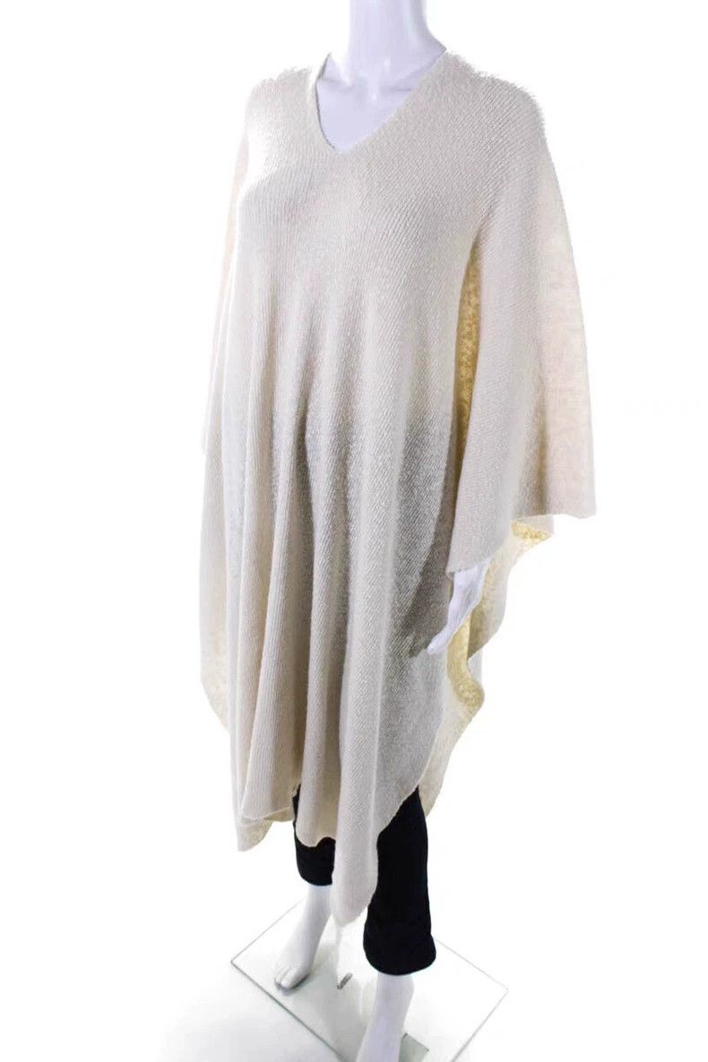 Helmut Lang Helmut Lang size 0SIvory pure cashmere V-neck pullover swea Size ONE SIZE - 2 Thumbnail