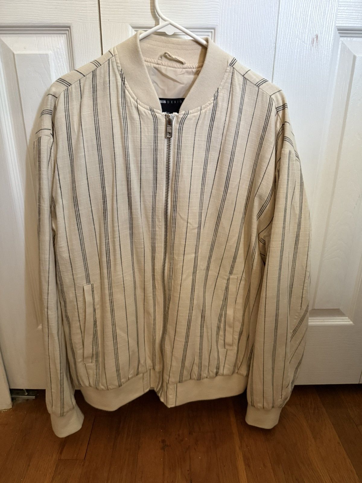 Asos Asos Design Beige Bomber Size US L / EU 52-54 / 3 - 1 Thumbnail