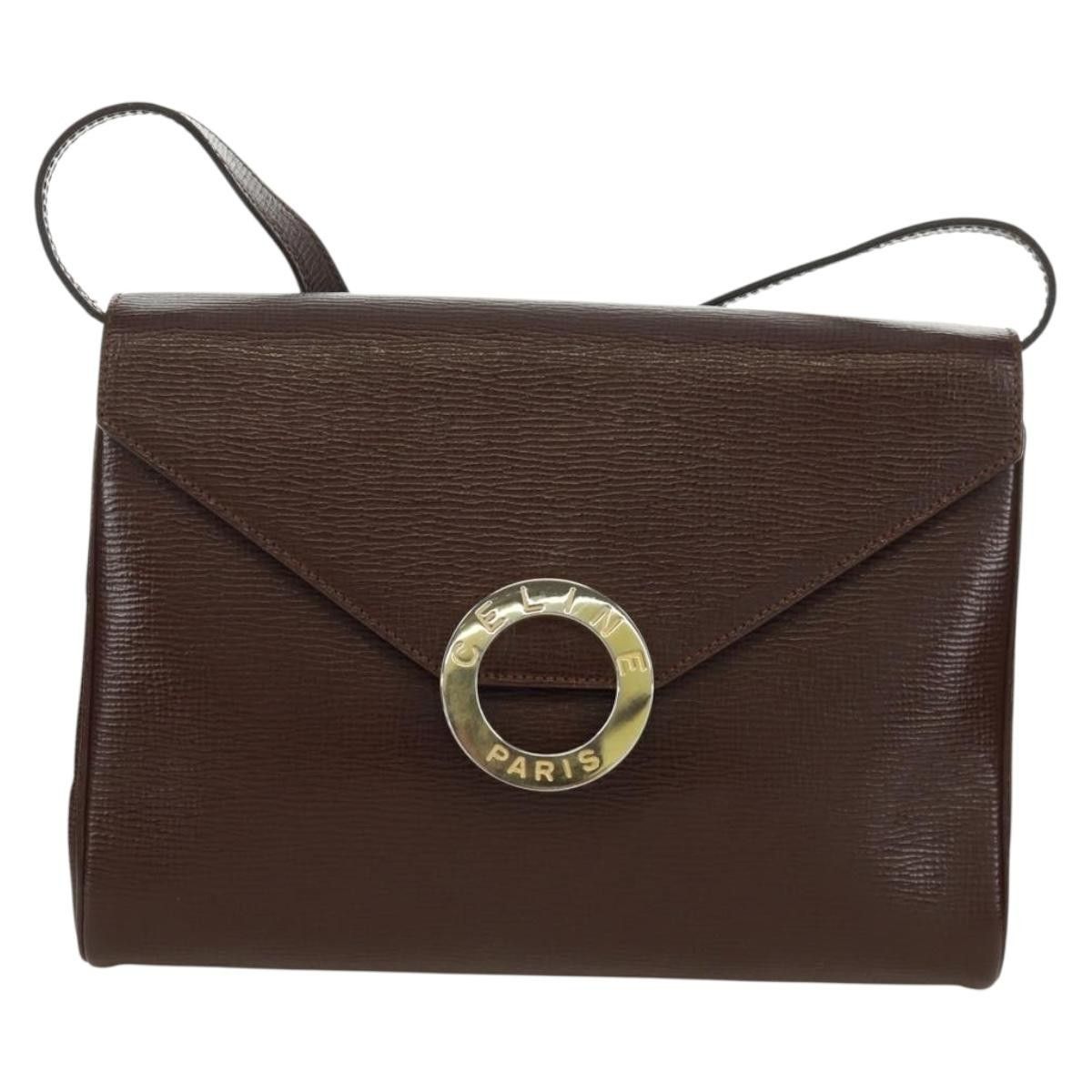 Celine Celine Circle Logo Shoulder Bag Leather Size ONE SIZE - 1 Thumbnail