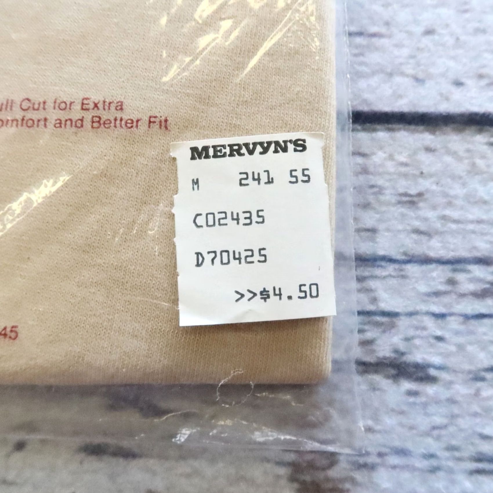 Vintage Vintage Mervyn's Men's Pocket T Shirt M Brown 100% Cotton Deadstock USA Shirt Mens M Size US M / EU 48-50 / 2 - 5 Thumbnail