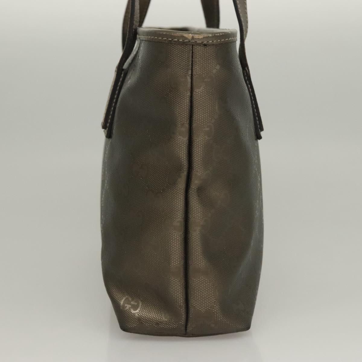 Gucci GUCCI GG Implementation Tote Bag Pvc Khaki Silver Size ONE SIZE - 7 Thumbnail