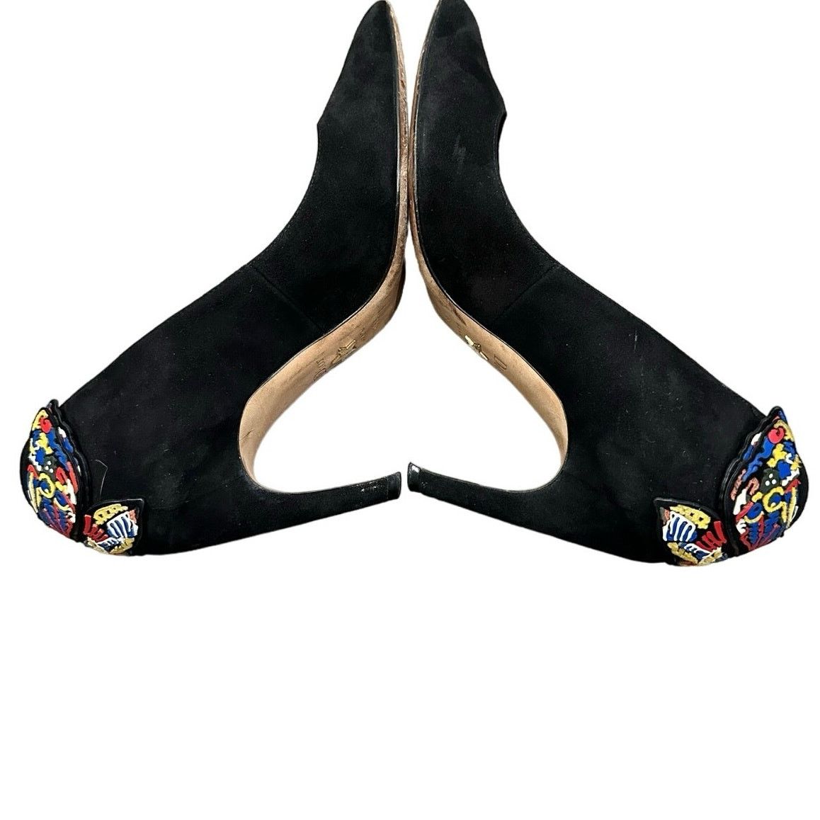 Christian Dior Monsieur Christian Dior Bee Accent Suede Slingback Pumps size 36.5 Size US 6.5 / IT 36.5 - 6 Thumbnail