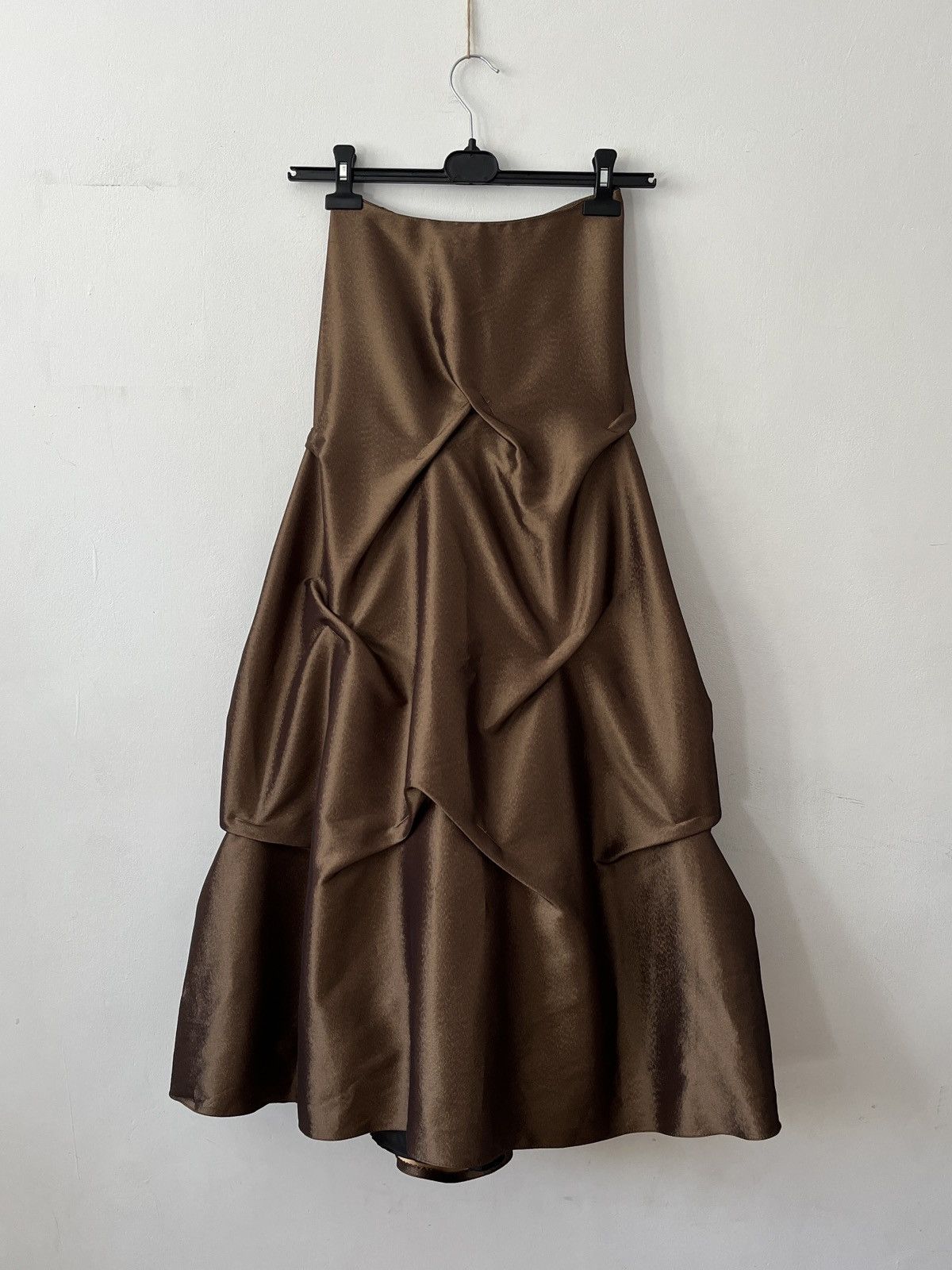Vintage Vintage y2k Brown Maxi Skirt Size 25" / US 0 / IT 36 - 5 Thumbnail