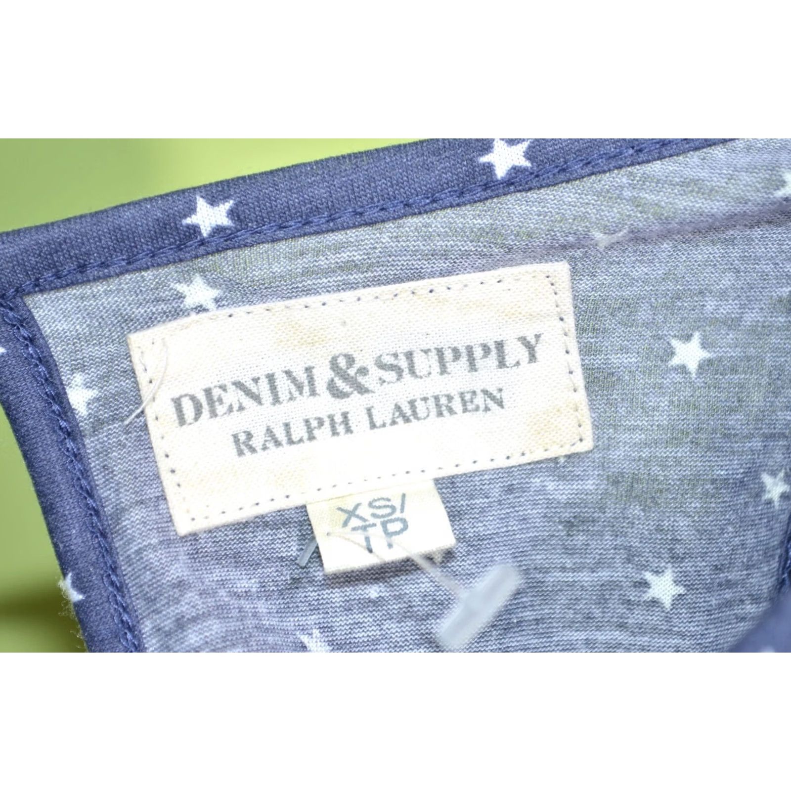 Vintage Denim & Supply Ralph Lauren Women's Sleeveless Light Summer Dress XS Blue A-Line Casual Party/Cocktail Dress Size XS / US 0-2 / IT 36-38 - 4 Thumbnail