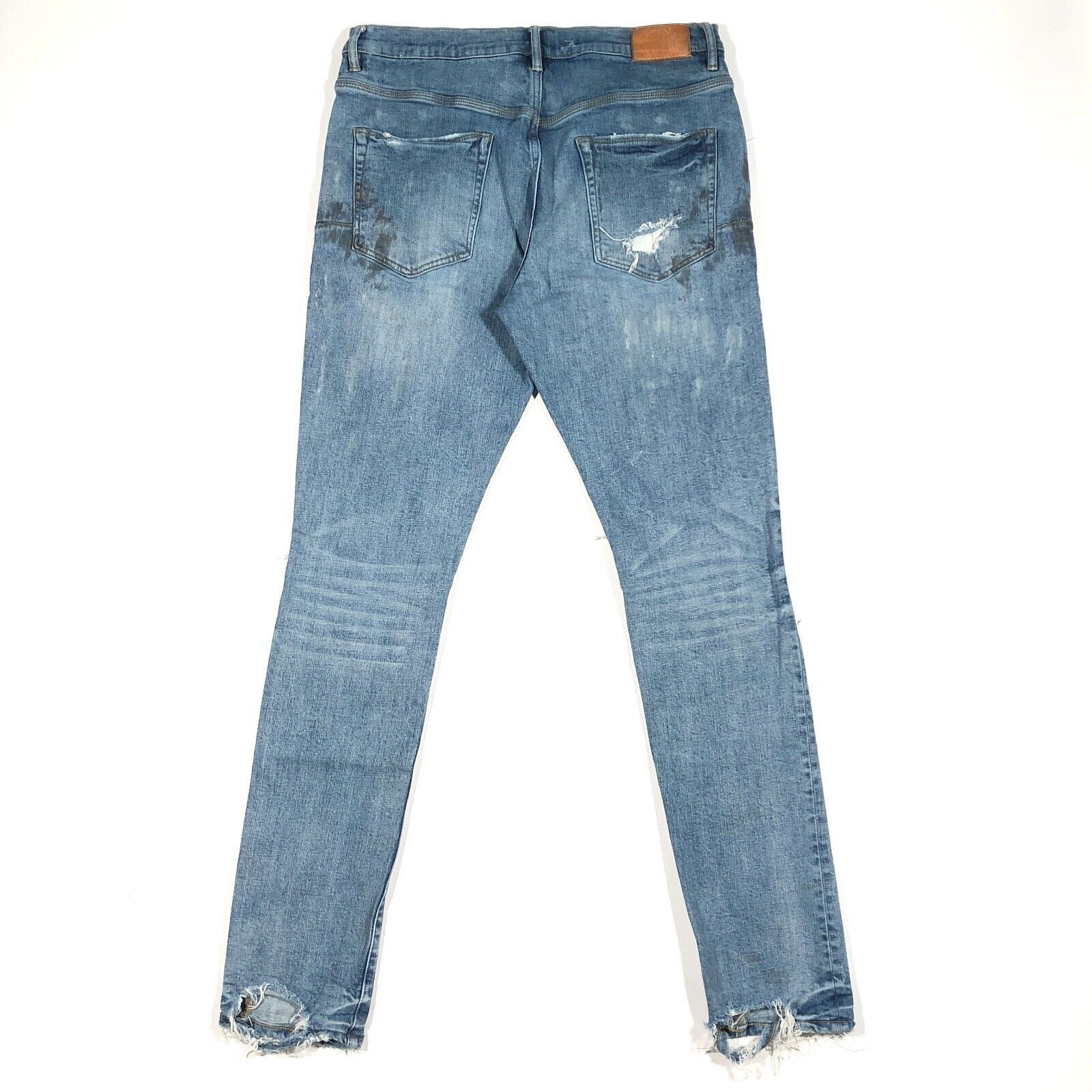 Purple Brand Purple Brand P002 Distressed Grungy Slim Skinny Jeans 34x34 Size US 34 / EU 50 - 9 Thumbnail