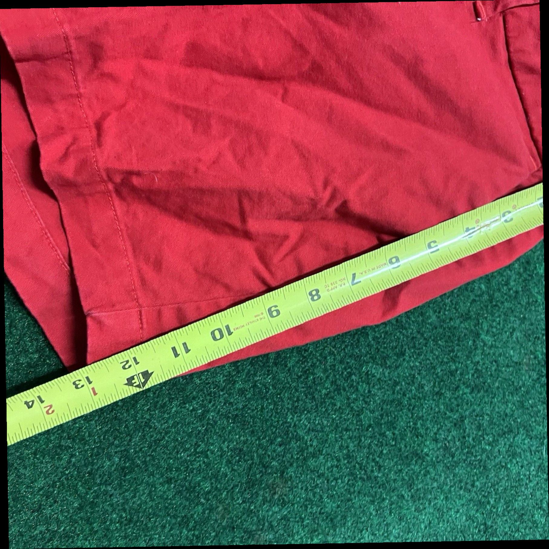 Tommy Hilfiger Tommy Hilfiger Shorts Womens 12 Chino Red Flat Front Size 34" / US 12 / IT 48 - 5 Thumbnail