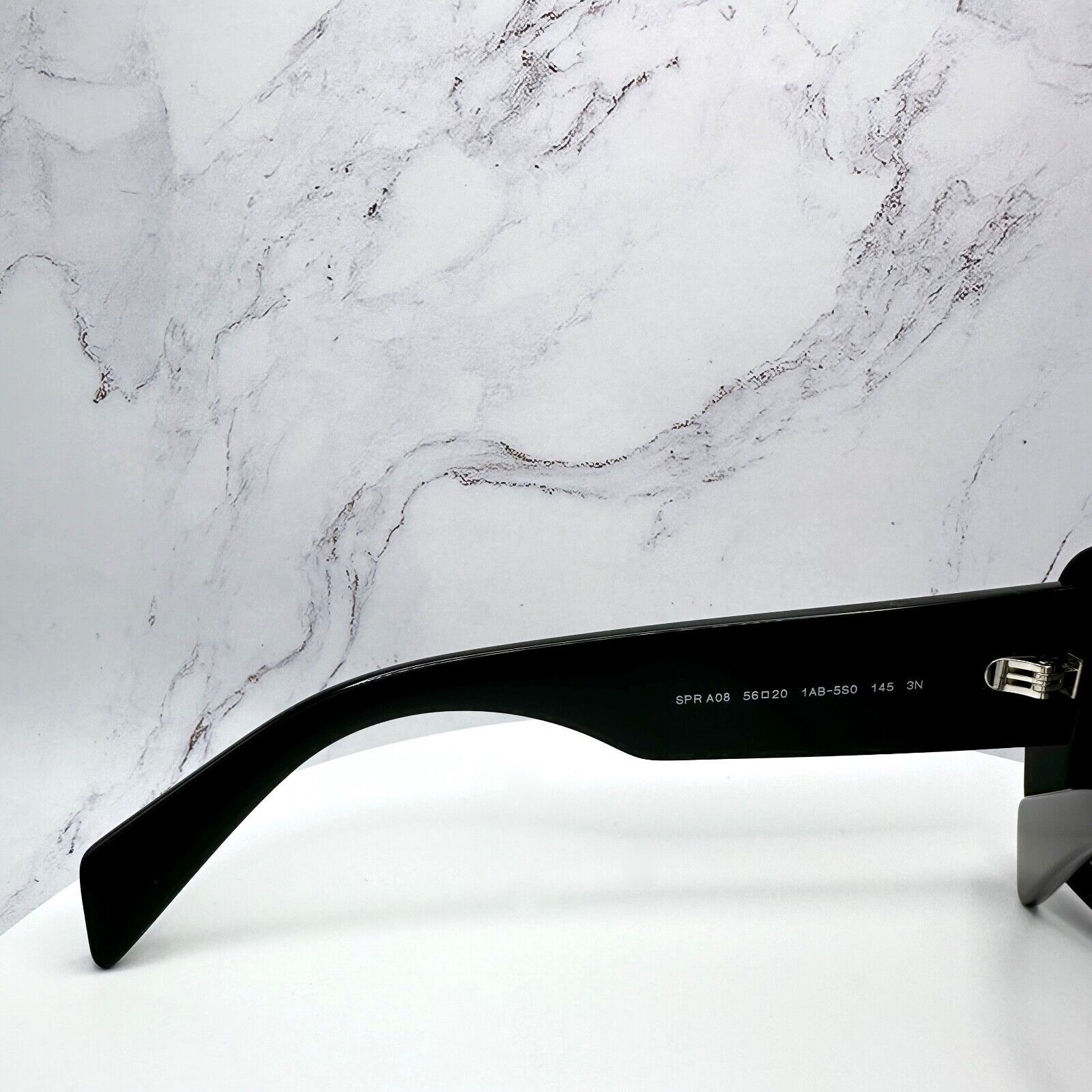 Prada New PRADA Sunglasses Black Oversized Square Letter Logo Size ONE SIZE - 8 Thumbnail