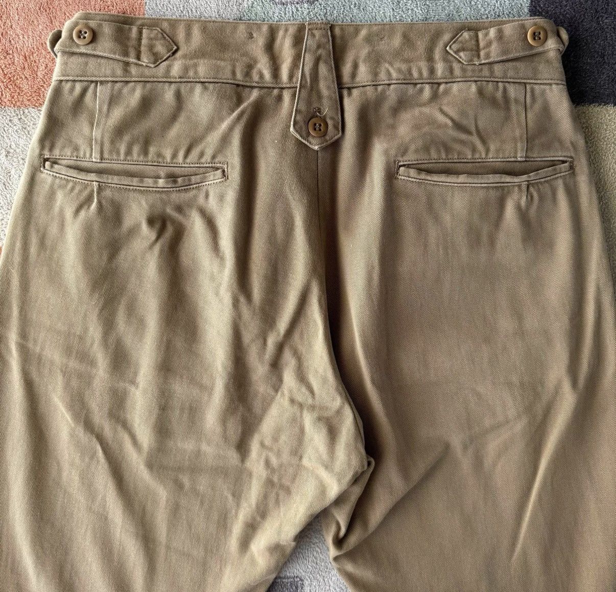 RRL Ralph Lauren RRL Ralph Lauren Double RL Khaki Military Pants K22 Size US 29 - 6 Thumbnail