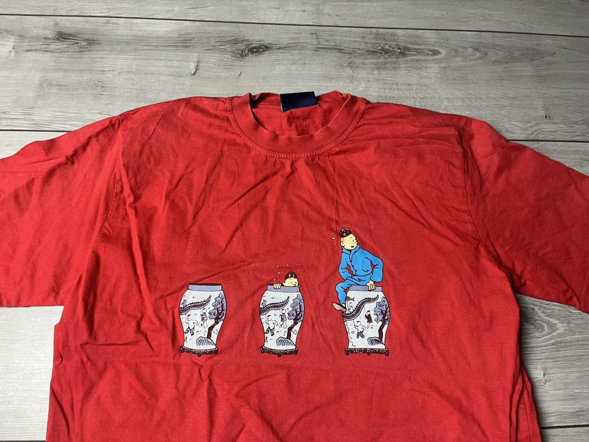 Band Tees Vintage Tin Tin The adventure Tshirt size XLarge Size US XL / EU 56 / 4 - 3 Thumbnail