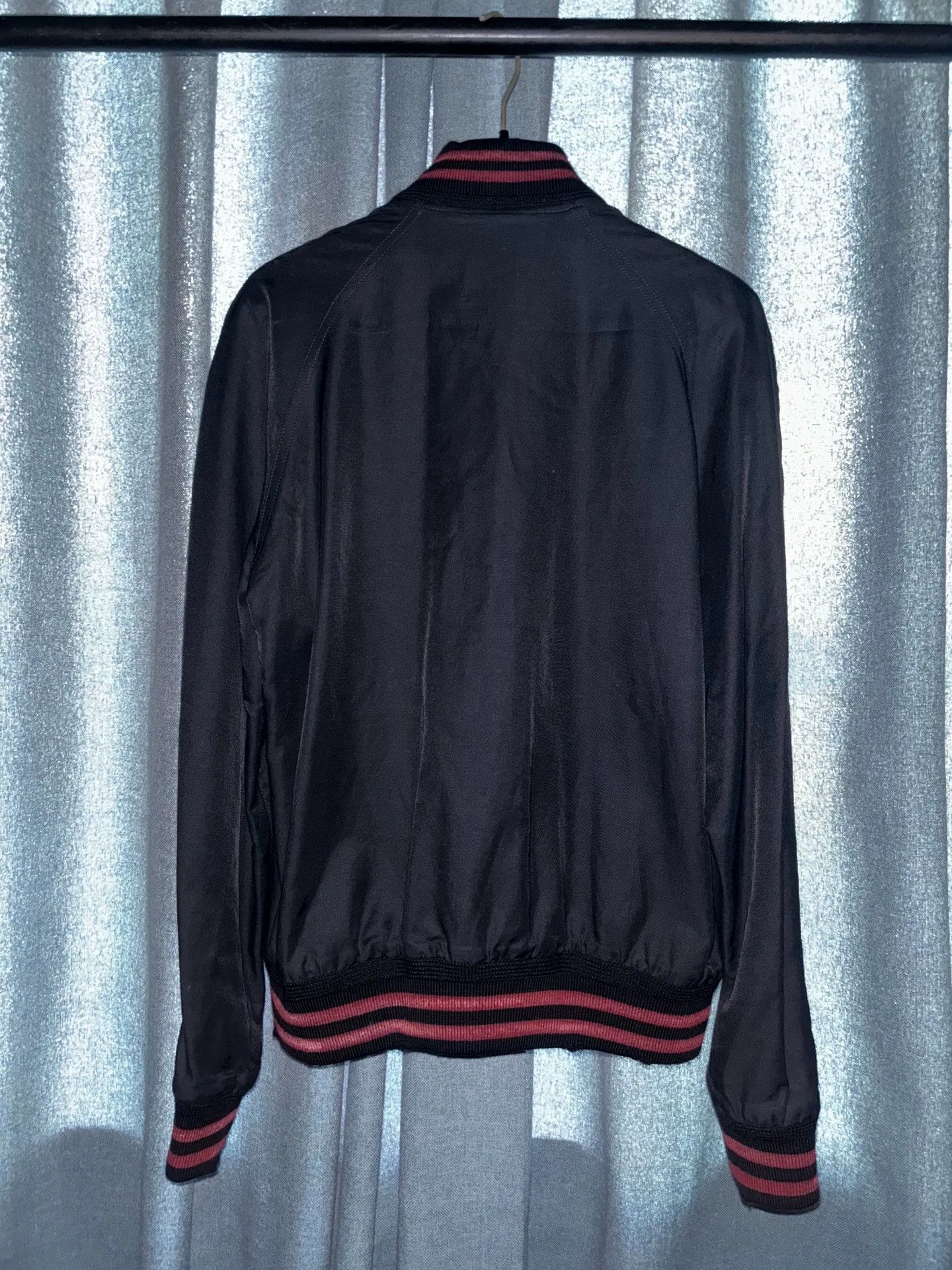 Saint Laurent Paris SLP 2017SS AV black red distressed bball jacket 48 Size US M / EU 48-50 / 2 - 2 Thumbnail