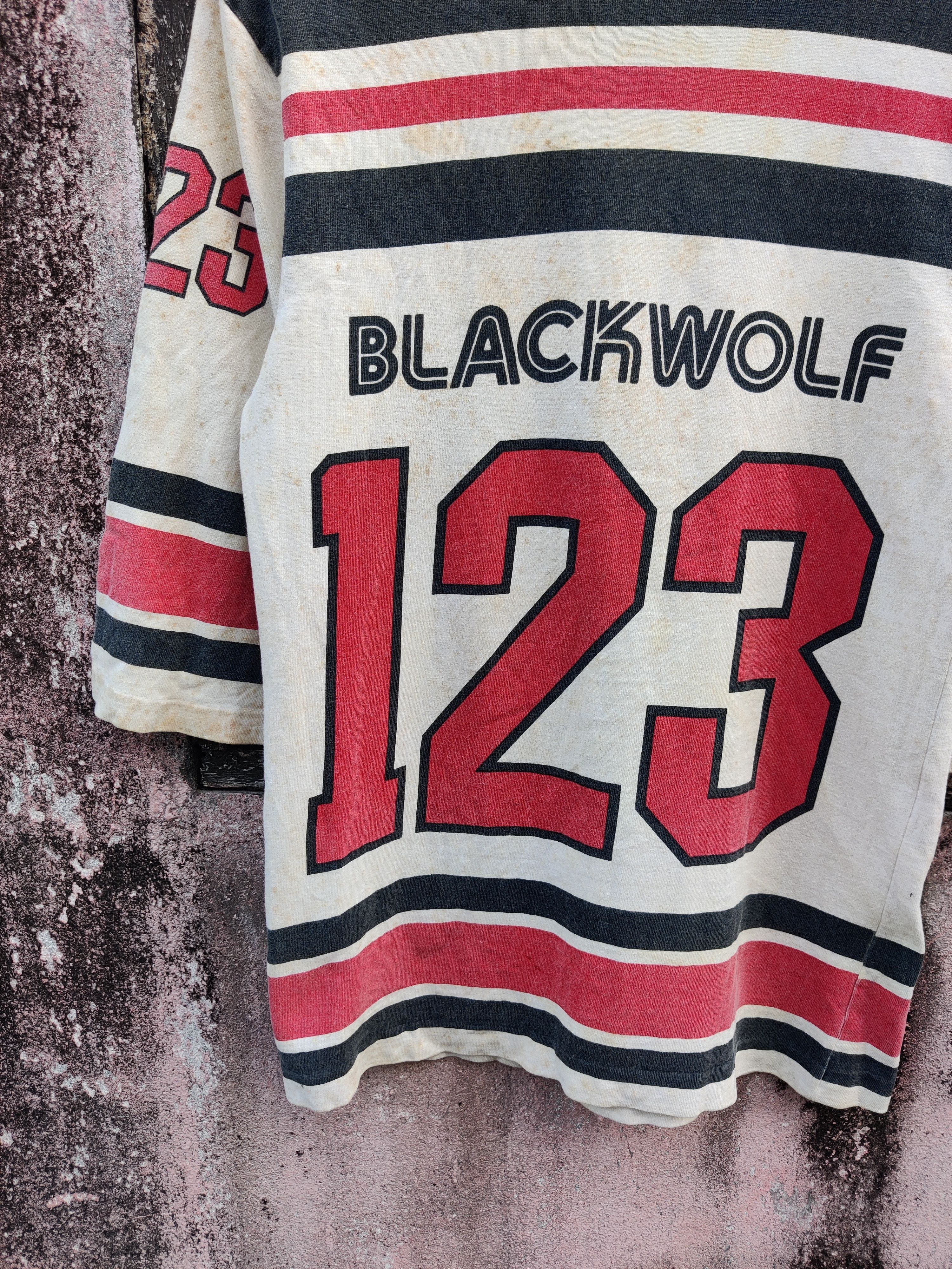 Other Vintage Stain Distressed Blackwolf 123 NFL Stripe Shirt Size US S / EU 44-46 / 1 - 3 Thumbnail