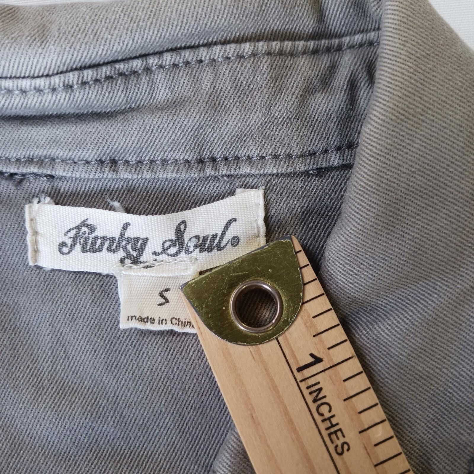 Other Funky Soul Womens Greenish Gray Snap Button Dress Size Small Size S / US 4 / IT 40 - 4 Thumbnail