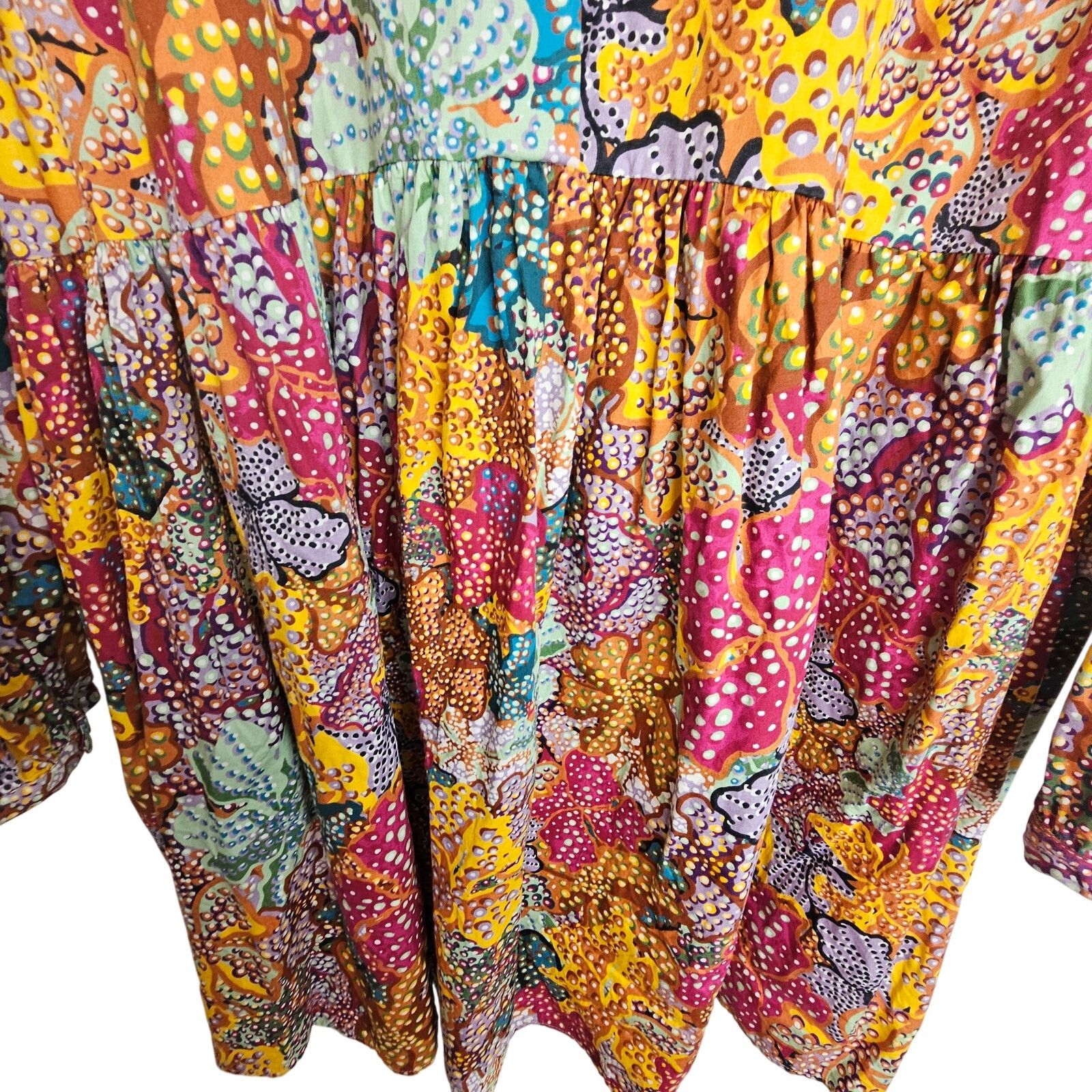 Target Basics Kika Vargas X Target Anemone Floral Babydoll Dress 1X Mini Size XL / US 12-14 / IT 48-50 - 4 Thumbnail