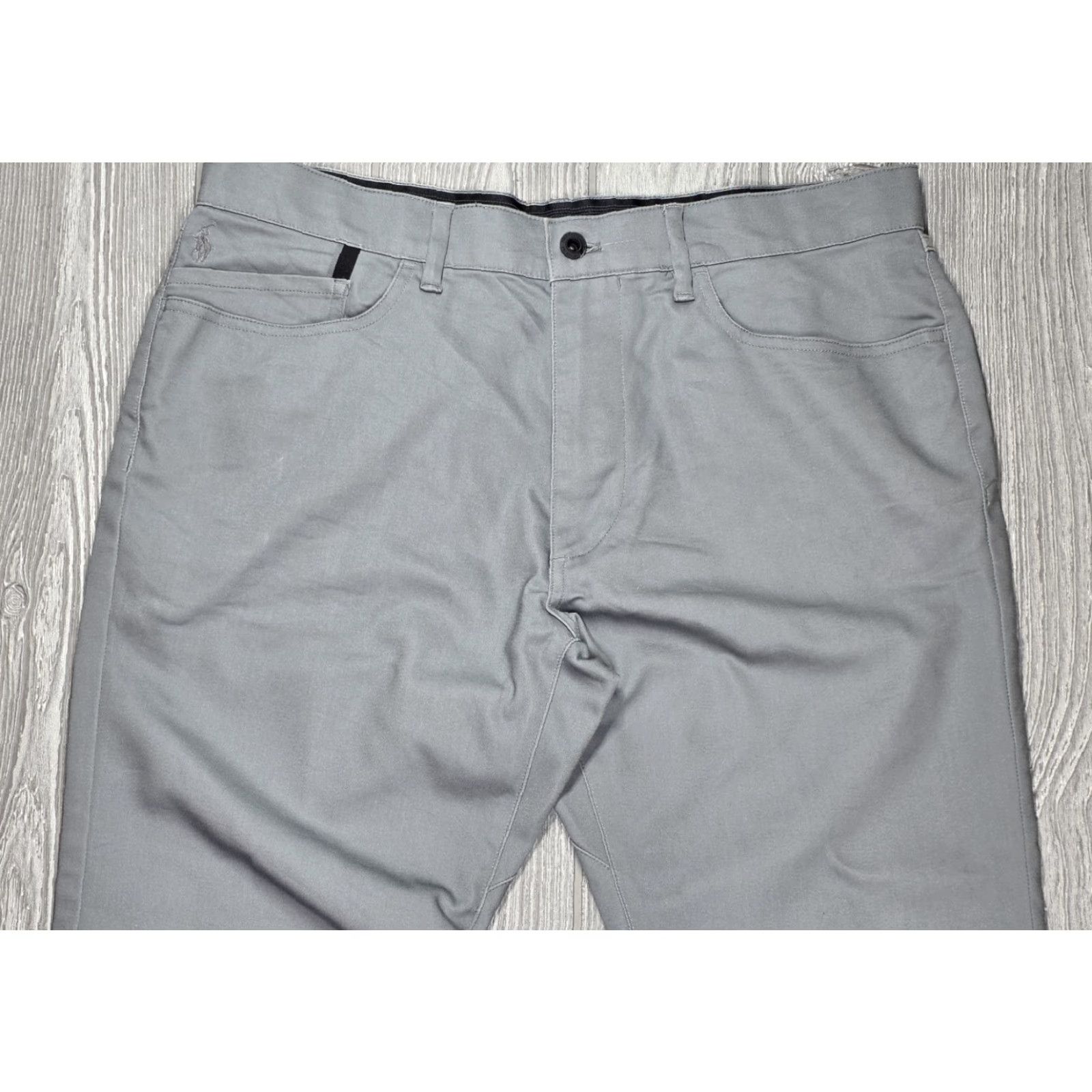 Polo Ralph Lauren VINTAGE Polo Ralph Lauren Pants Mens 33x31 Gray 5 Pocket Performance Stretch Golf Slim Shirt Size US XS / EU 42 / 0 - 6 Thumbnail