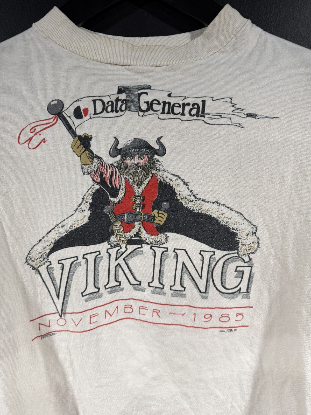 Vintage 1985 Vintage Data General Single Stitch Grunge Viking Tee M Size US M / EU 48-50 / 2 - 2 Thumbnail