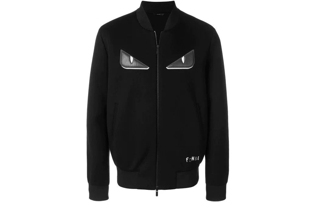 Fendi fendi black jacket with leather details Size US M / EU 48-50 / 2 - 1 Thumbnail