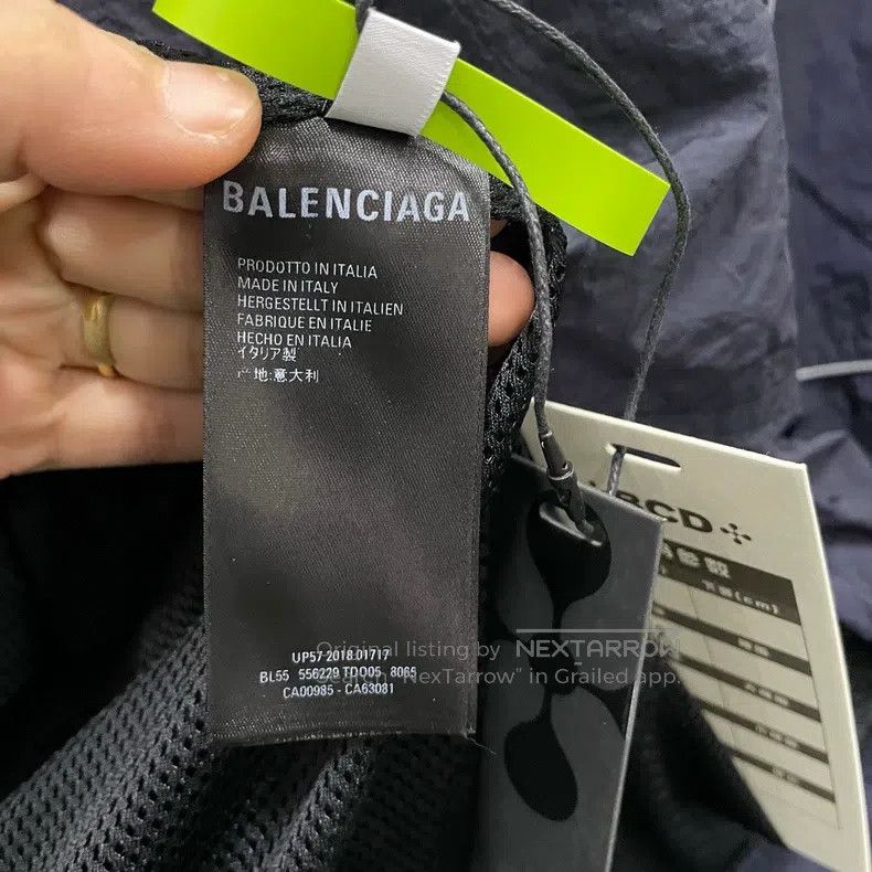 Balenciaga Balenciaga Half Zip Printed Logo Windbreaker Size US M / EU 48-50 / 2 - 4 Thumbnail