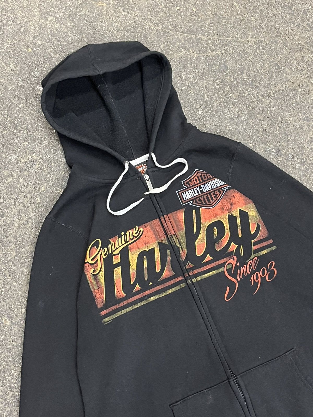 Harley Davidson × Vintage Harley Davison vintage black zip up streetwear hype rare y2k Size US XL / EU 56 / 4 - 3 Thumbnail